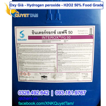 Hydrogen Peroxide H2O2 50% food grade